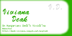 viviana deak business card